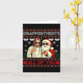 Disapintments All Of You Jesus Christmas Ugly Swea カード (黄色い花)