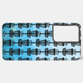 Discゴルフペンズブルー Samsung Galaxyケース (左側面)