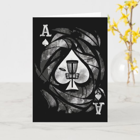 Disc Golf _1  カード (黄色い花)