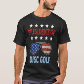Disc Golf Accessories  USA Flag Disc Golf Saying Tシャツ (正面)
