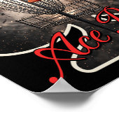 Disc Golf Ace Run Chains Basket Graphic For Frisbe ポスター (角)