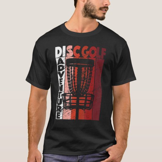 Disc Golf Adventure Retro Frisbee Golf Tシャツ (正面)