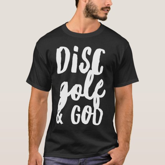 Disc Golf And God Jesus Christian   Golfing Golfer Tシャツ (正面)