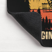 Disc Golf Bangin Chains Retro Frisbee Golfer Frolf マウスパッド (コーナー)