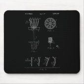 Disc Golf Basket Target Patent Design - Frolf マウスパッド (正面)