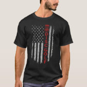 Disc Golf Basket US Flag For Disc Golfers July 4th Tシャツ (正面)