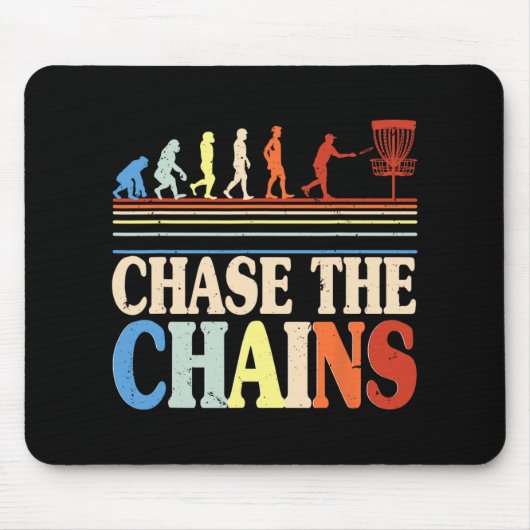 Disc Golf Chase The Chains  マウスパッド (正面)