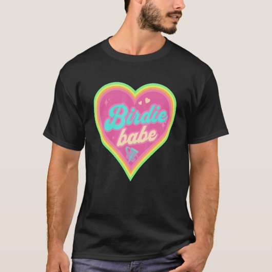 Disc Golf   Cute Birdie Babe II Tシャツ (正面)