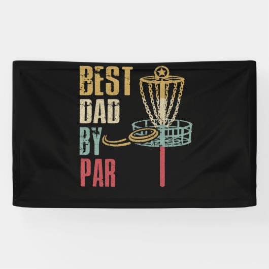 Disc Golf Dad Best Dad By Par 横断幕 (横)