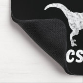 Disc Golf Dinosaur Frolfing T-rex Dino Funny Disc  マウスパッド (コーナー)