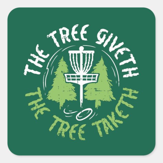 Disc Golf Disc Golf Player Gift スクエアシール (正面)