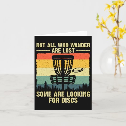 Disc Golf Gift Disc Golfer Stuff And Accessories U カード (黄色い花)