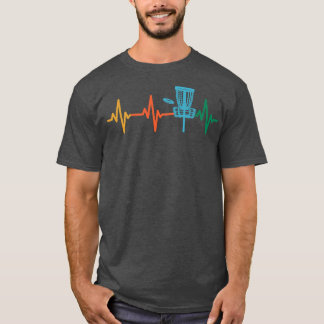 Disc Golf Heartbeat EKG Heart Rate Disk Golf Tシャツ