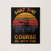 Disc Golf May The Course Be With You Frolf ジグソーパズル (縦)