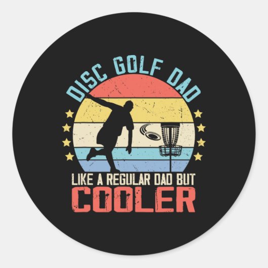 Disc Golf Men Dad Grandpa Joke For Disc Golf Playe ラウンドシール (正面)