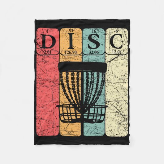Disc Golf Periodic Table Elements Frolf Player Vin フリースブランケット (正面)