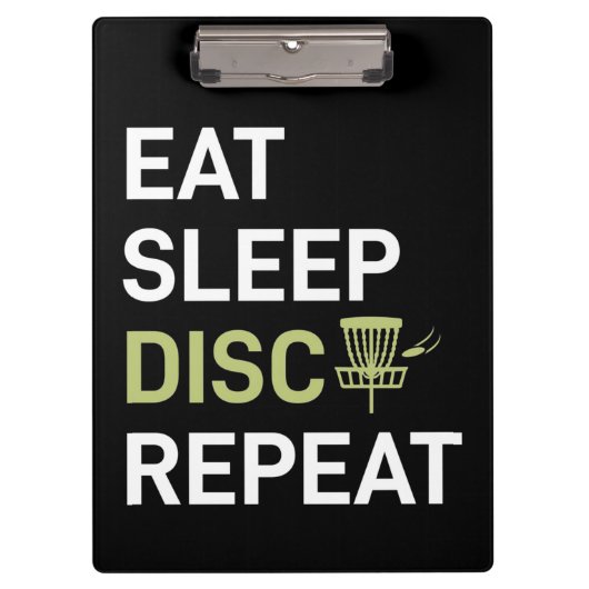 Disc Golf Player | Eat Sleep Disc Golf Repeat クリップボード (正面)