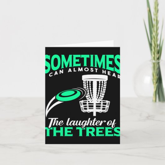 Disc Golf Player Frisbee Golf I Can Almost Hear Th カード (正面)