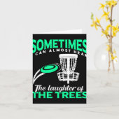 Disc Golf Player Frisbee Golf I Can Almost Hear Th カード (黄色い花)