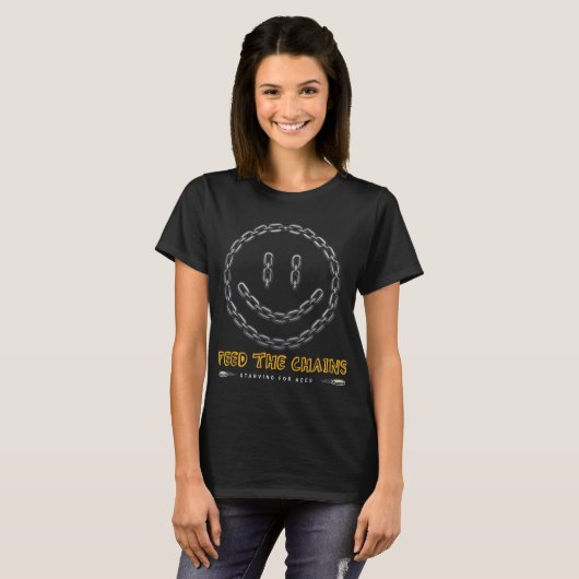 Disc Golf Player - Funny Feed The Chains _1  Tシャツ (正面フル)