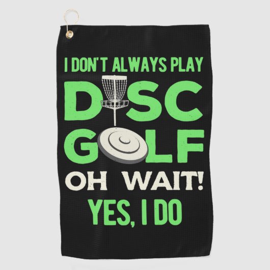 Disc Golf Player | I Do Not Always Play Disc Golf ゴルフタオル (正面)