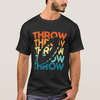 Disc Golf Retro Sunset Vintage Frisbee Golf Throw Tシャツ