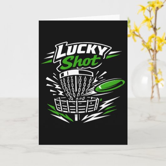 Disc Golf St. Patrick's Day Frolf Player Chain Ng  カード (黄色い花)