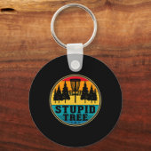 Disc Golf Stupid Tree - Disc Golf _1  キーホルダー (正面)