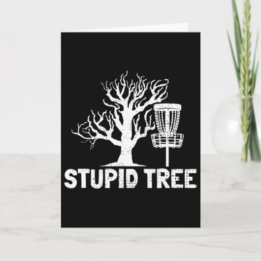 Disc Golf Stupid Tree Noun Dictionary Gifts Midran カード (正面)