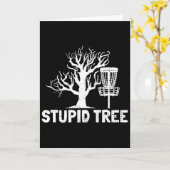 Disc Golf Stupid Tree Noun Dictionary Gifts Midran カード (黄色い花)