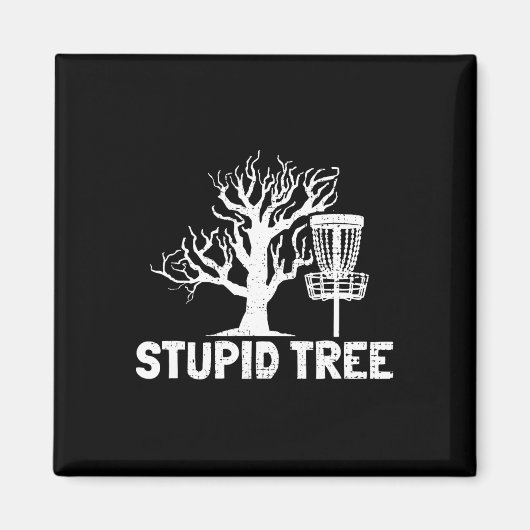 Disc Golf Stupid Tree Noun Dictionary Gifts Midran マグネット (正面)