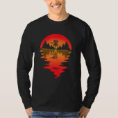 Disc Golf Sunset Frolf Flying Disc Sport Frisbee G Tシャツ (正面)