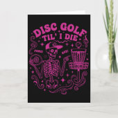 Disc Golf Til I Die Fore Ace Funny Disc Golfer  カード (正面)