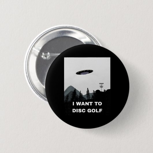 Disc Golf Ufo  缶バッジ (正面&裏面)