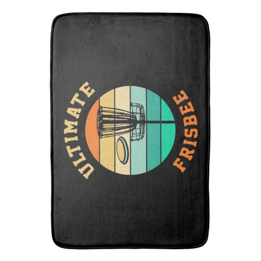 Disc Golf Ultimate Frisbee バスマット (正面縦)
