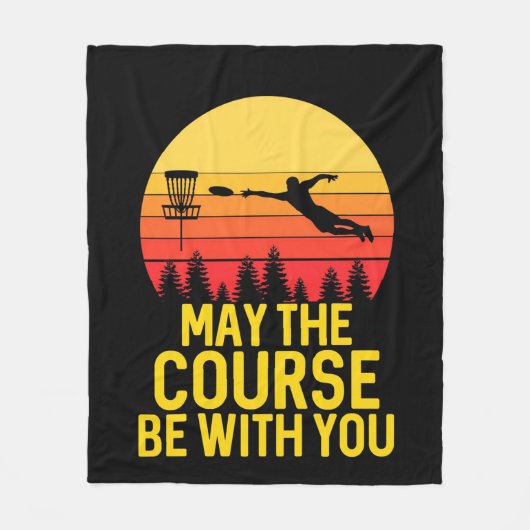 Disc Golf With You フリースブランケット (正面)