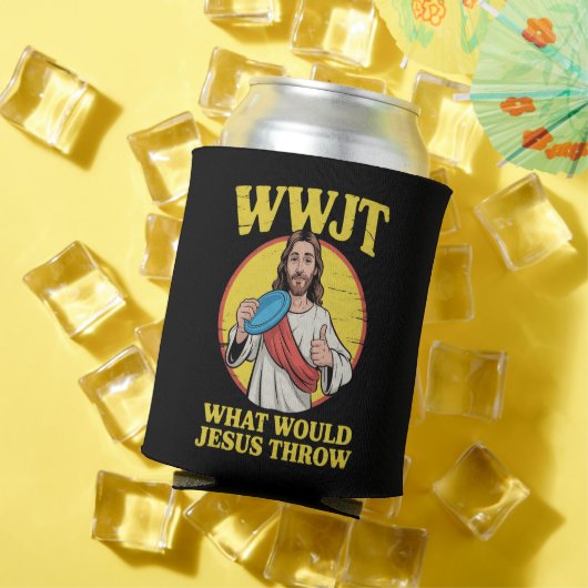 Disc Golf Wwjt What Would Jesus Throw Frisbee  缶クーラー (インサイチュ 夏)