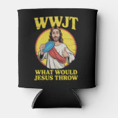 Disc Golf Wwjt What Would Jesus Throw Frisbee  缶クーラー (正面)