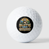 Disc Golfer Funny Sloth Disc Golf Player Golfer ゴルフボール (正面)