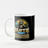 Disc Golfer I Funny Sloth Disc Golf Player  コーヒーマグカップ (左)