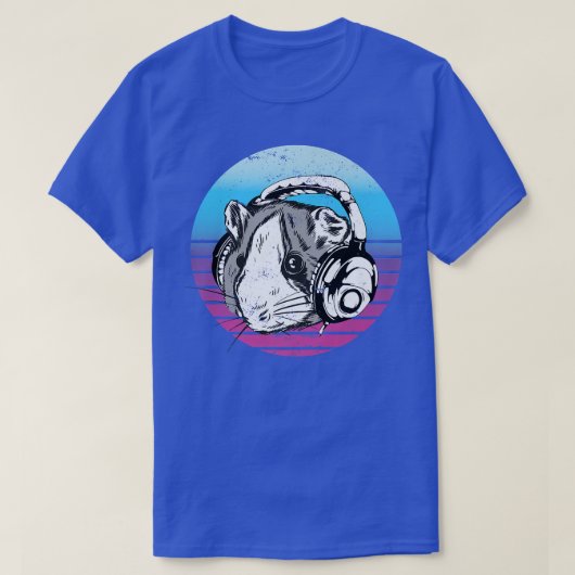 Disc Jockey Headphones I Music Festival I DJ Guine Tシャツ (デザイン正面)