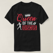 Disc Thrower Queen Of The Discus Throwing Tシャツ (デザイン正面)