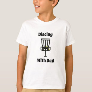 Discing with Daddy Disk Golf Tシャツ