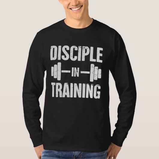 Disciple   Christian Athlete Christian Workout Tシャツ (正面)