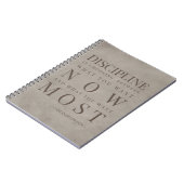 Disciplineやる気を起こさせる Lincoln Brownについての引用文 ノートブック (左側)