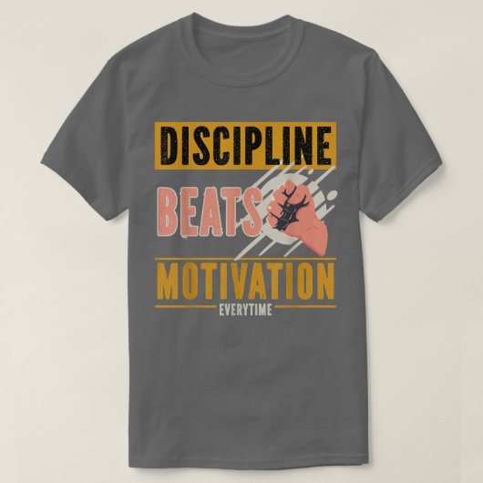 Disciplineビートモチベーション Tシャツ (デザイン正面)
