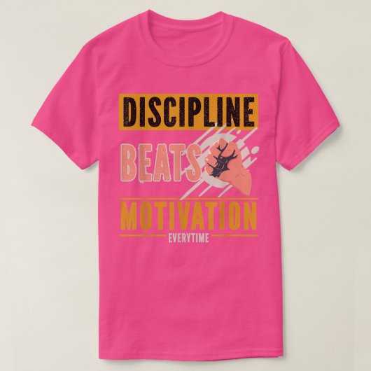 Disciplineビートモチベーション Tシャツ (デザイン正面)