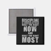 DISCIPLINE -やる気を起こさせる単語 マグネット (正面/裏面)