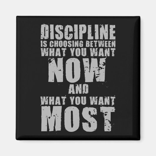 DISCIPLINE -やる気を起こさせる単語 マグネット (正面)
