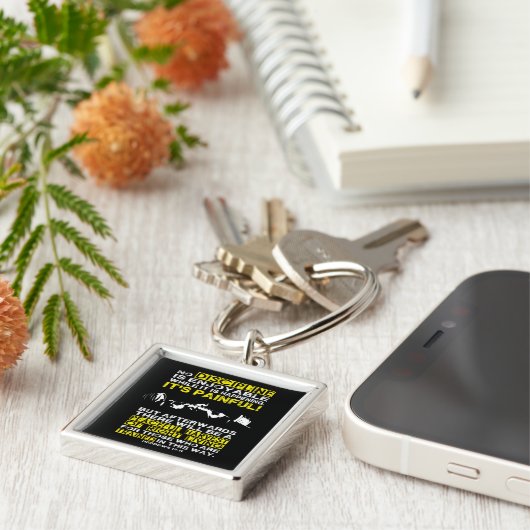 DISCIPLINE – スクワットトレーニング やる気を起こさせる キーホルダー (側面)